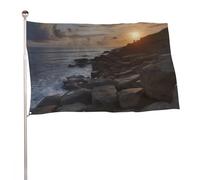 Bandiera da giardino 61 x 88,9 cm per esterni lungo le rocce, bandiera grande con occhielli in ottone resistente allo sbiadimento, bandiera esterna per la decorazione della casa fattoria bandiera da