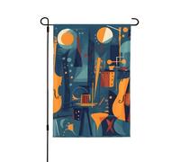 Bandiera da giardino, 71 x 101 cm, a doppia faccia, bandiera astratta geometrica per esterni, decorazione per la casa