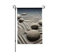 Bandiera da giardino 71 x 101 cm bandiera verticale a doppia faccia per esterni piccola bandiera da cortile rocce sopra un giardino increspato bandiere estive di benvenuto per esterni banner per