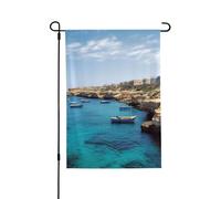 Bandiera da giardino 71 x 101 cm bandiera verticale a doppia faccia per esterni piccola bandiera da cortile costiera di Malta bandiere da giardino bandiere di benvenuto estive per esterni banner per