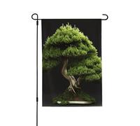 Bandiera da giardino 71 x 101 cm bandiera verticale a doppia faccia piccola bandiera da giardino albero sempreverde bandiere da giardino bandiere di benvenuto estive per esterni banner per vacanze