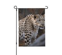 Bandiera da giardino 71 x 101 cm bandiera verticale a doppia faccia piccola bandiera da giardino leopardata bandiere da giardino bandiere di benvenuto estive per esterni banner per patio esterno