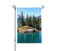 Bandiera da giardino 71 x 101 cm bandiera verticale da esterno a doppia faccia piccola bandiera da cortile isola dello spirito nel lago bandiere da giardino bandiere di benvenuto estive per esterni
