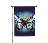 Bandiera da giardino 71 x 101 cm doppia bandiera verticale per esterni piccola bandiera da cortile in stile fumetto farfalla bandiere da giardino bandiere estive di benvenuto per esterni banner per