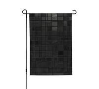 Bandiera da giardino 71 x 101 cm doppia bandiera verticale per esterni piccola bandiera da cortile mosaico ombra nera bandiere da giardino bandiere di benvenuto estive per esterni banner per vacanze