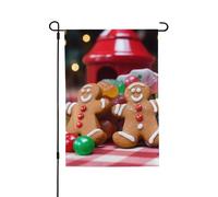 Bandiera da giardino 71 x 101 cm doppia bandiera verticale per esterni piccola bandiera da cortile omino di pan di zenzero bandiere da giardino bandiere estive di benvenuto per esterni banner per