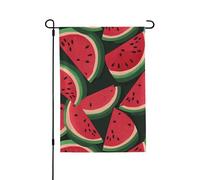 Bandiera da giardino 71 x 101 cm doppia bandiera verticale per esterni piccola bandiera da giardino anguria rossa bandiere da giardino bandiere di benvenuto estive per esterni banner per vacanze