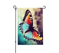 Bandiera da giardino 71 x 101 cm doppia bandiera verticale per esterni piccola bandiera da giardino bella farfalla bandiere da giardino bandiere di benvenuto estive per esterni banner per vacanze