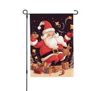 Bandiera da giardino 71 x 101 cm doppia bandiera verticale per esterni piccola bandiera da giardino Buon Natale bandiere da giardino bandiere di benvenuto estive per esterni banner per vacanze