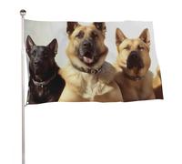 Bandiera da giardino 88,9 x 150 cm per esterni, a prova di sbiadimento, bandiera decorativa da cortile per cani, grande bandiera con occhielli in ottone, striscione resistente per prato, patio