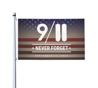 Bandiera Da Giardino 9/11 We Will Never Forget Outdoorbandiera Durevole Bandiere Decorative Colore Vivido Bandierada Balcone Per Esterno Feste Festival 90X152CM