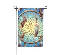 Bandiera da giardino a doppia faccia 30,5 x 45,7 cm bandiera da esterno piccola bandiera da cortile cattura bandiera da giardino rete da sogno bandiere da giardino banner per vacanze bandiera di