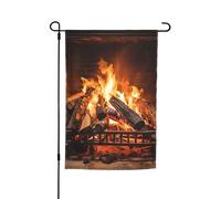 Bandiera da giardino a doppia faccia 30 x 45 cm bandiera da esterno piccola bandiera da cortile ardente legna da ardere grande camino bandiere da giardino banner per vacanze bandiera di benvenuto