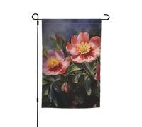 Bandiera da giardino a doppia faccia 30 x 45 cm bandiera per esterni piccola bandiera da giardino fiore primaverile bandiere da giardino banner per vacanze bandiera di benvenuto bandiera decorativa