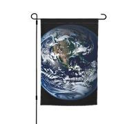 Bandiera da giardino a doppia faccia 30 x 45 cm bandiera per esterni piccola bandiera da giardino in marmo blu terra bandiere da giardino banner per vacanze bandiera di benvenuto bandiera decorativa