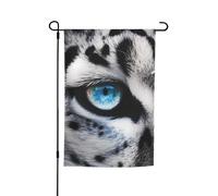 Bandiera da giardino a doppia faccia 30 x 45 cm bandiera per esterni piccola bandiera da giardino occhio di leopardo delle nevi bandiere da giardino banner per vacanze bandiera di benvenuto bandiera