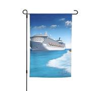 Bandiera da giardino a doppia faccia bandiera da cortile bandiere per navi da crociera sul mare Piccole bandiere da giardino per esterni 30 × 45 cm bandiera decorativa verticale esterna per tutte le