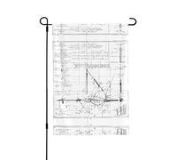 Bandiera da giardino a doppia faccia con geometria matematica geek calcolo 71,1 x 101,6 cm (leggera) - vivace stampa all-over decorazione per cortile, giardino, terrazza o portico