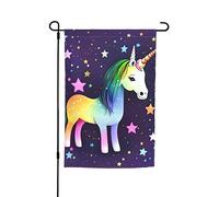 Bandiera da giardino a forma di stella di un cavallo, 30,5 x 45,7 cm. Decorazione per esterni luminosa su entrambi i lati porta un po' di divertimento al tuo giardino.