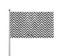 Bandiera da giardino a righe a zigzag bandiera decorativa a lunga durata per esterni bandiera da cortile per esterni decorazione per vacanze