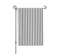 Bandiera da giardino a righe bianche e nere su entrambi i lati, 71 x 101,6 cm (leggera), vivace stampa su tutta la superficie, decorazione per cortile, giardino, terrazza o portico