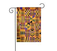 Bandiera da giardino africana tribale etnica Texture Stampe Bandiere decorative principalmente per cortili, giardini, vasi di fiori, terrazza, balcone. 30,5 x 45,7 cm