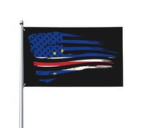 Bandiera Da Giardino America And Cape Verde Verdean Bandiere Decorative Antivento Garden Flag Durevole Bandiera Da Cortile Per Esterno Festival Celebrazioni 90X152CM