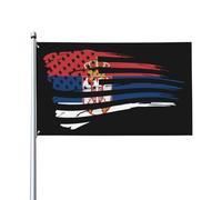Bandiera Da Giardino America And Serbia Garden Flag Impermeabile Bandiera Da Cortile Antivento Bandiere Decorative Per 90X152CM