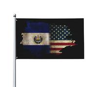 Bandiera Da Giardino America Republic Of El Salvador Friendship Bandierada Balcone Antivento Bandiere Decorative Premium Outdoor Bandiera Per Celebrazioni Festival Feste 90X152CM