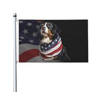 Bandiera Da Giardino American Bernese Mountain Dog Wearing Garden Flag Premium Bandiere Decorative Durevole Bandiera Da Cortile Per Festival Celebrazioni Feste 90X152CM