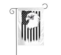 Bandiera Da Giardino American Flag Eagle Silhouette, Usa Second Amendment Bandiera Verticale Verticale Garden Flag Impermeabile Bandiera Da Cortile Per Esterno Festival Feste 30X45CM