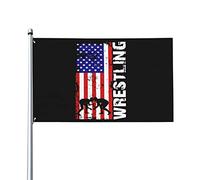 Bandiera Da Giardino American Wrestling Garden Flag Lavabile Bandiere Decorative Antivento Bandiera Da Cortile Per Feste Celebrazioni Festival 90X152CM