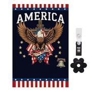 Bandiera da Giardino Americana | Striscione America 250° Anniversario 30x45 cm - Bandiere da Giardino Decorazioni 4 Luglio,per Patio Portico Casa Cascina Festa Giorno Indipendenza