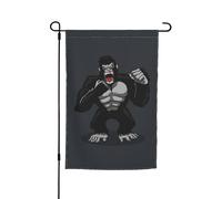 Bandiera da giardino Angry Of The Monkey bifacciale, 12x18 pollici, bandiera stagionale per fattoria, cortile, casa, decorazione per esterni
