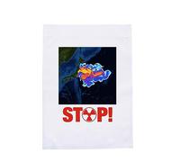 Bandiera da giardino anti-inquinamento nucleare della decorazione dell'iarda di cattura dell'occhio per i residenti delle comunità e della bandiera del giardino resistente allo sbiadimento di eventi