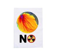 Bandiera da giardino anti-inquinamento nucleare della decorazione dell'iarda di cattura dell'occhio per i residenti delle comunità e della bandiera del giardino resistente allo sbiadimento di eventi