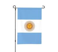 Bandiera da giardino Argentina, piccola bandiera bifacciale per cortile, adatta per esterni o per decorazioni da giardino, patio, 18x12 pollici
