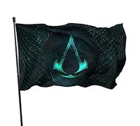 Bandiera Da Giardino Assa-Ssin'S Creed Va-Lhalla Bandiera Da Cortile Durevole Bandiere Decorative Lavabile Bandiera Verticale Per Esterno Feste Festival 90X152CM