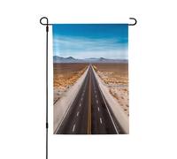 Bandiera da giardino autostradale autostradale nel deserto, 71 x 101 cm, bandiera verticale di benvenuto, piccola bandiera decorativa per esterni per tutte le stagioni, striscioni per casa, patio