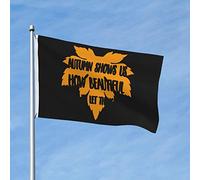 Bandiera Da Giardino Autumn Shows Us How Beautiful It Is To Let Things Go Garden Flag Durevole Bandiera Da Cortile Antivento Bandiere Decorative Per Celebrazioni Festival Esterno 90X152CM