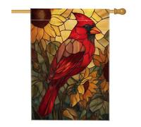 Bandiera da giardino autunnale cardinale, bandiera decorativa per esterni, bandiera decorativa per esterni, bandiera da giardino in tessuto su entrambi i lati, decorazione stagionale per la casa, 71 x