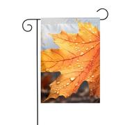 Bandiera da giardino Autunno Foglia d'Acero Stampe Bandiere decorative principalmente per patii, giardini, vasi di fiori, terrazza, balcone. 30,5 x 45,7 cm