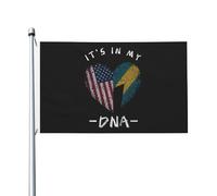 Bandiera Da Giardino Bahamas It'S In My Dna Bahamian Usa Garden Flag Colore Vivido Bandiera Da Cortile Lavabile Bandiere Decorative Per Festival Esterno Feste 90X152CM