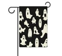 Bandiera da giardino, bandiere da giardino con stampa gotica di Halloween, bandiere da giardino di benvenuto, bandiera stagionale da cortile per patio, prato, casa, decorazione esterna