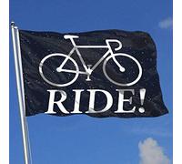 Bandiera Da Giardino Bicycle Ride Bandiere Decorative Durevole Bandiera Da Cortile Colore Vivido Garden Flag Per Esterno Festival Celebrazioni 90X152CM