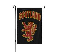 Bandiera da giardino bifacciale con leone rampante scozzese, realizzata in resistente materiale PC, adatta a tutte le stagioni per prato, portico e giardino.