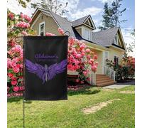 Bandiera da giardino bifacciale per la sensibilizzazione sull'Alzheimer, decorazione per esterni da 28x40 pollici