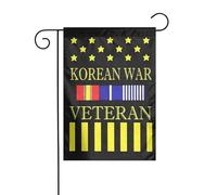 Bandiera da giardino bifacciale per veterani della guerra di Corea, verticale, 12×18 pollici, ideale per il 4 luglio, il Giorno dell'Indipendenza, il Giorno dei Veterani e il Memorial Day. B