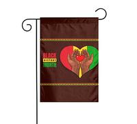 Bandiera Da Giardino Black History Month Garden Flag Premium Bandiera Verticale Colori Vivaci Bandiere Decorative Per Feste Esterno Celebrazioni 30X45CM