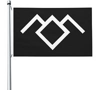Bandiera Da Giardino Black Twin-Peaks ， Two-Sided Printing Sign Bandiere Decorative Resistente Al Sole Bandiera Da Cortile Premium Garden Flag Per Celebrazioni Feste Festival 90X152Cm
